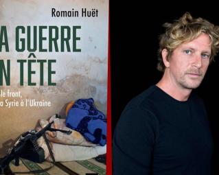 livre la guerre en tête et photo de romain huet