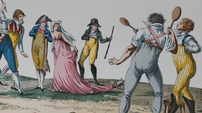 Joueurs de Paume sur une gravure du XIXe siècle