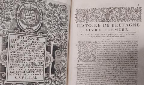 Extrait de l'Histoire de Bretagne de Bertrand d'Argentré, édition de 1618